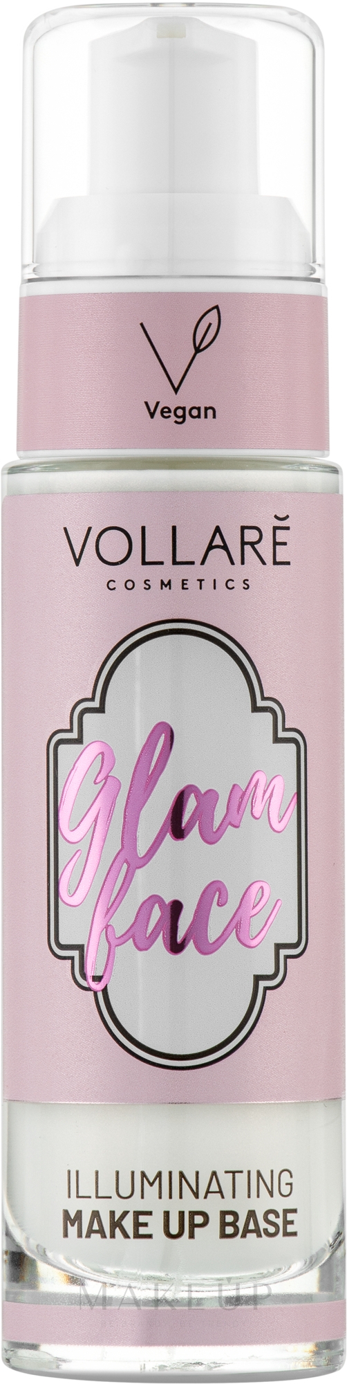 Leuchtende Make-up Base - Vollare Vegan Glam Face Make-Up Base — Bild 30 ml