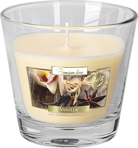 Premium-Duftkerze im Glas Vanille - Bispol Premium Line Scented Candle Vanilla — Bild N1