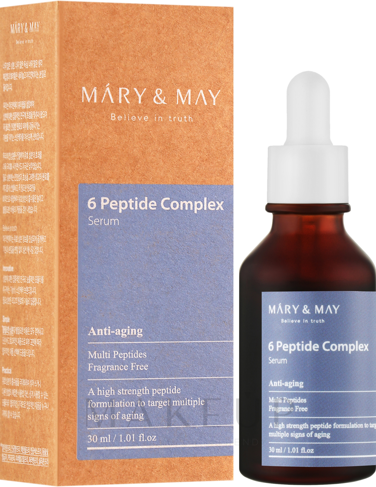 Serum mit Peptidkomplex - Mary & May 6 Peptide Complex Serum — Bild 30 ml