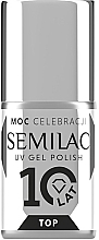 Nagelüberlack ohne Klebeschicht - Semilac 10Years Limited Edition Top No Wipe — Bild N1