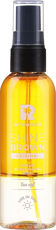 Zwei-Phasen-Bräunungsspray  - Byrokko Shine Brown Two-Phase Super Tanning Spray  — Bild N1