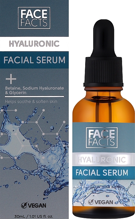 Feuchtigkeitsspendendes Hyaluron-Gesichtsserum - Face Facts Hyaluronic Hydrating Facial Serum — Bild N2