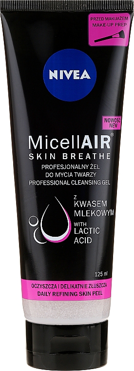 Mizellengel für Make-up Entfernung und Gesichtsreinigung mit Milchsäure - Nivea Professional Skin Breathe Micell Air — Bild N1