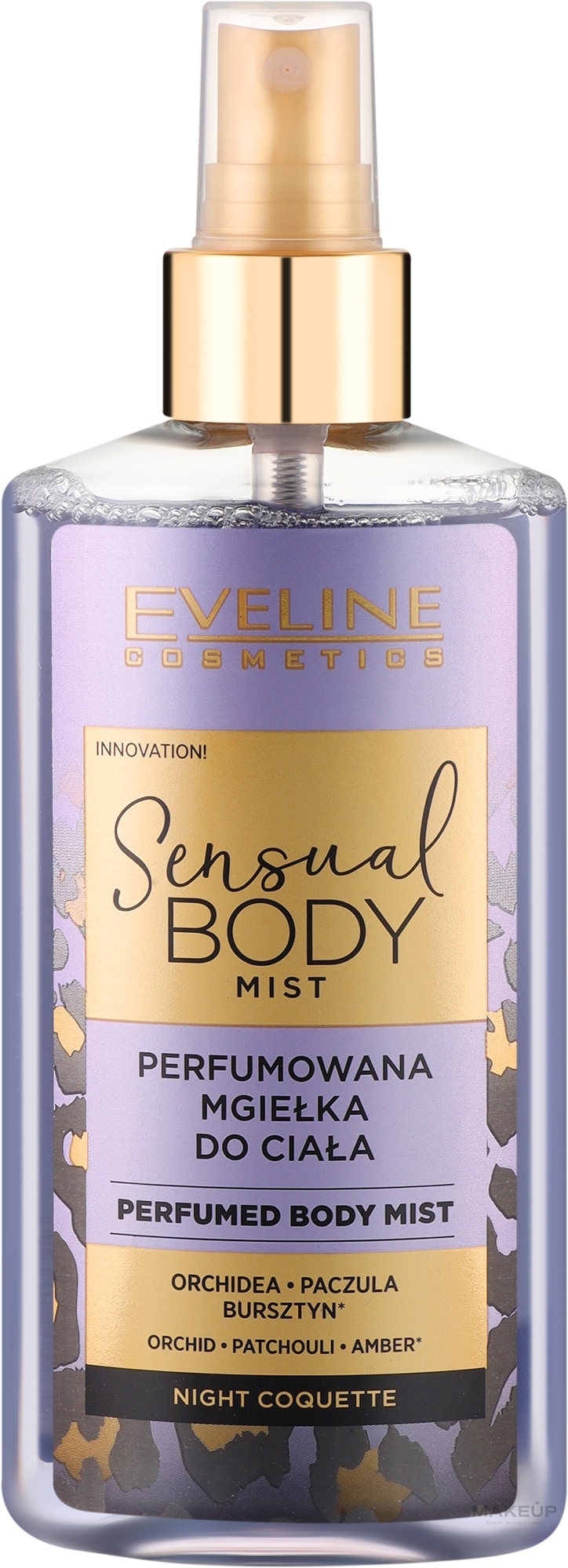 Parfümiertes Körperspray - Eveline Cosmetics Sensual Body Mist Night Coquette — Bild 150 ml