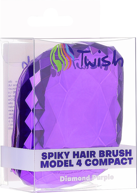 Entwirrbürste lila - Twish Spiky Hair Brush Model 4 Diamond Purple — Bild N3