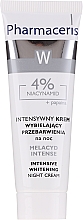 Intensiv aufhellende Nachtcreme mit 4% Niacinamid - Pharmaceris Melacyd Intense Whitening Night Face Cream — Bild N1