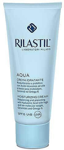 Feuchtigkeitsspendende schützende Gesichtscreme - Rilastil Aqua Moisturizing Cream SPF 15 — Bild N1