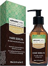 Düfte, Parfümerie und Kosmetik Haarserum mit Kokosnuss und Arganöl - Arganicare Coconut Hair Serum For Dull, Very Dry & Frizzy Hair