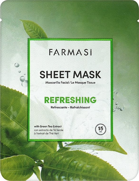 Erfrischende Gesichtsmaske - Farmasi Dr.C.Tuna Sheet Mask Refreshing  — Bild N1