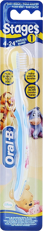 Kinderzahnbürste 4-24 Monate weich Pro-Expert Stages blau - Oral-B — Bild N1