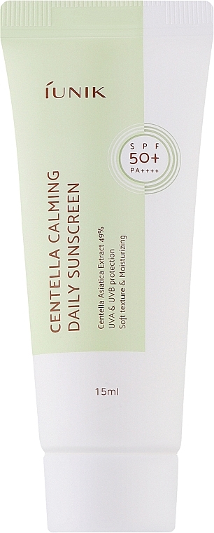 Sonnenschutzcreme mit Centella-Extrakt - Iunik Centella Calming Daily Sunscreen SPF50+ — Bild N1