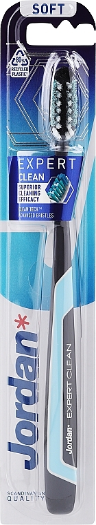 Zahnbürste weich Expert Clean schwarz-blau - Jordan Tandenborstel Expert Clean Soft — Bild N1