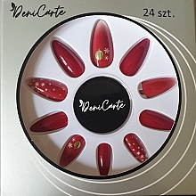 Düfte, Parfümerie und Kosmetik Künstliche Nägel - Deni Carte Pasde Tipsy Xmas 5784 Red