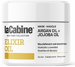 Pflegende Maske für trockenes Haar mit Argan- und Jojobaöl - La Cabine Elixir Oil Mask Argan Oil + Jojoba Oil — Bild N1