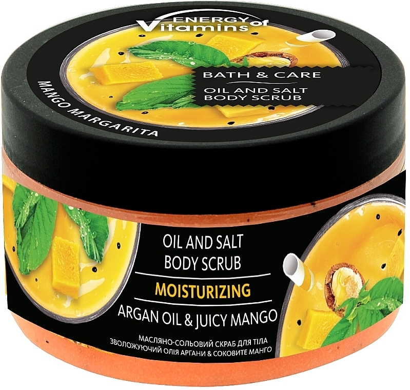 Salz-Körperpeeling Arganöl & saftige Mango - Leckere Geheimnisse Energy of Vitamins