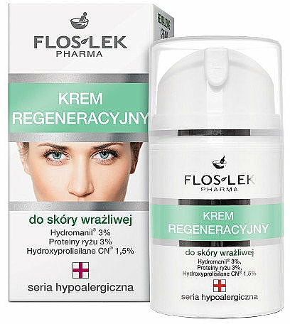 Regenerierende Gesichtscreme für empfindliche Haut - Floslek Face Cream — Bild N1