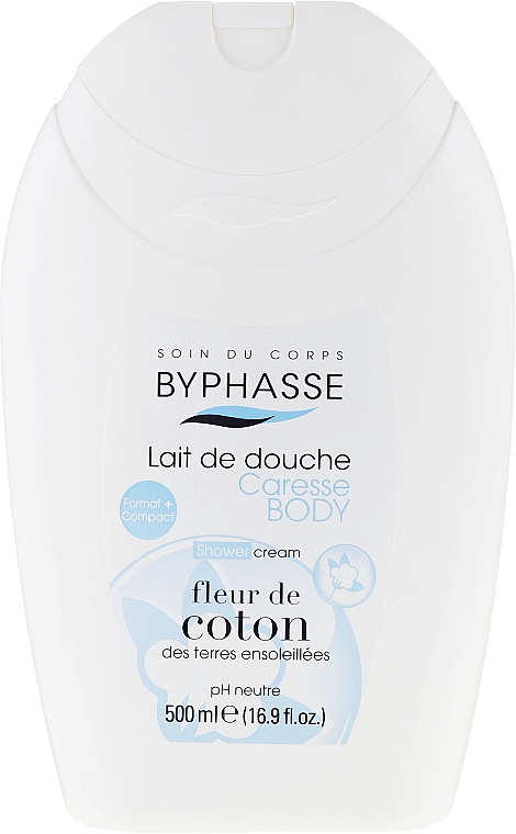 Duschcreme mit Baumwollblüten - Byphasse Caresse Shower Cream Coton — Bild N1