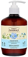 Düfte, Parfümerie und Kosmetik Flüssigseife Kamille und Flachs - Green Pharmacy Chamomile And Flax Liquid Smoothing Soap