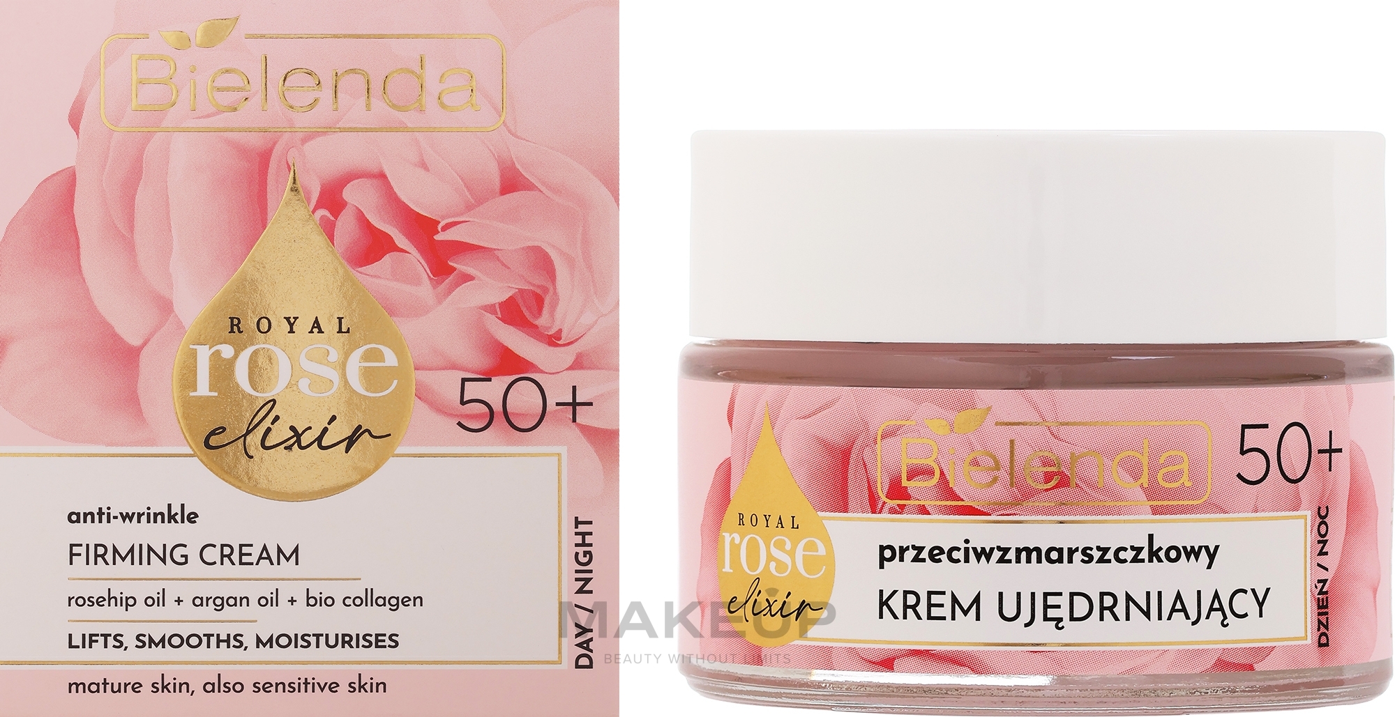 Straffende Gesichtscreme 50+ - Bielenda Royal Rose Elixir Face Cream — Bild 50 ml
