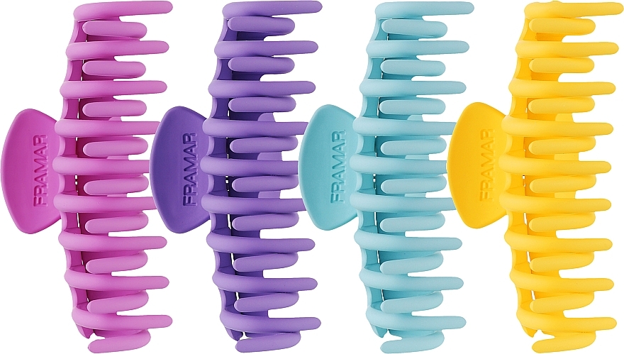 Haarspangen in Pastellfarben 4 St. - Framar Claw Clips Pastel — Bild N1