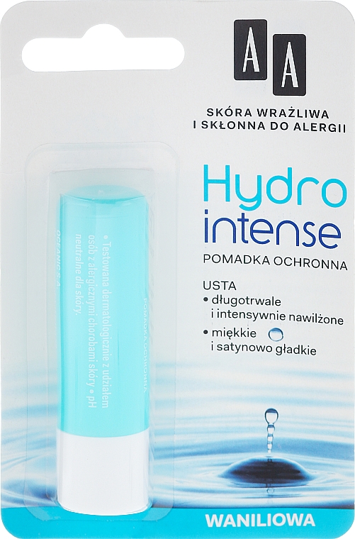 Intensiv feuchtigkeitsspendender und schützender Lippenbalsam mit Vanilleduft - AA Hydro Intense Protective Lipstick