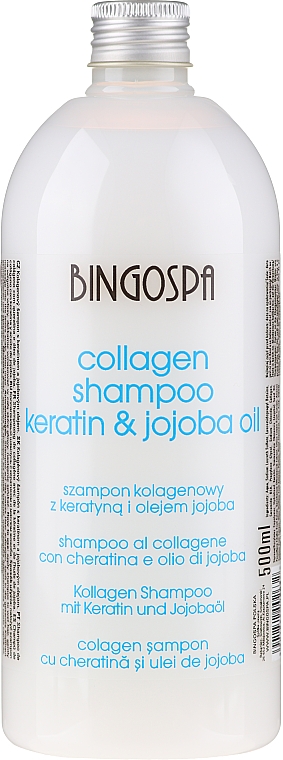 Kollagen Shampoo mit Keratin und Jojobaöl - BingoSpa Collagen Shampoo With Jojoba Oil — Bild N1