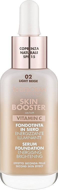 Foundation-Serum - Deborah Skin Booster Serum Foundation Vitamin C SPF15  — Bild N1