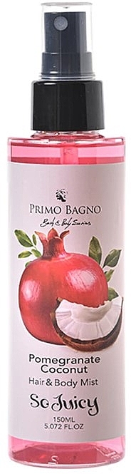 Haar- und Körperspray Granatapfel und Kokosnuss - Primo Bagno Pomegranate Coconut Hair & Body Mist — Bild N1