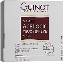 Düfte, Parfümerie und Kosmetik Feuchtigkeitsspendende Augenmaske gegen Falten, Tränensäcke und dunkle Ringe - Guinot Age Logic Eye Mask