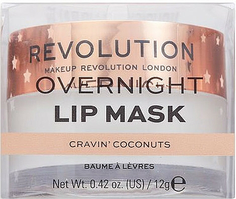 Lippenmaske-Balsam mit Kokosnuss - Makeup Revolution Kiss Lip Balm Cravin Coconuts — Bild N2