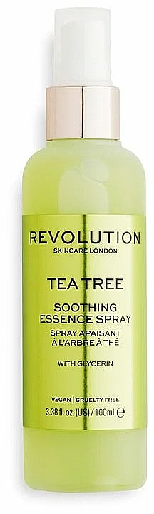 Sanftes Gesichtsspray mit Glycerin und Teebaum-Extrakt - Makeup Revolution Skincare Soothing Essence Spray Tea Tree — Bild N1
