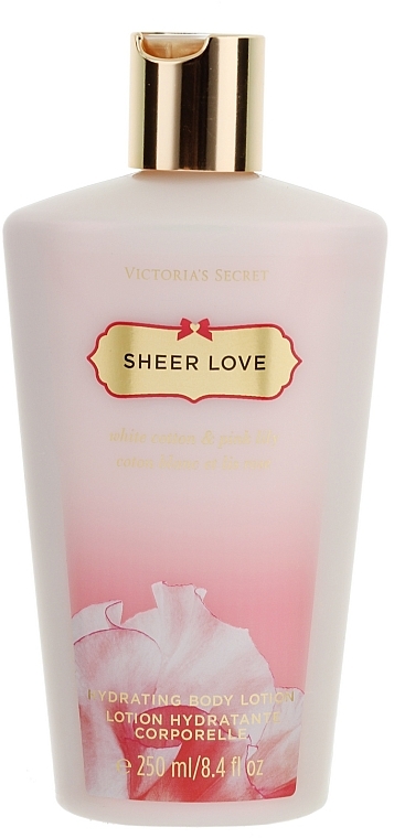 Körperlotion - Victoria's Secret White Cotton & Pink Lily Hydrating Body Lotion