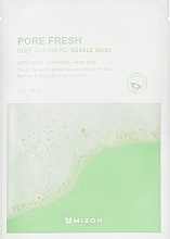 Tiefenreinigende Blasen-Tuchmaske - Mizon Pore Fresh Deep Cleansing Bubble Mask — Bild N1