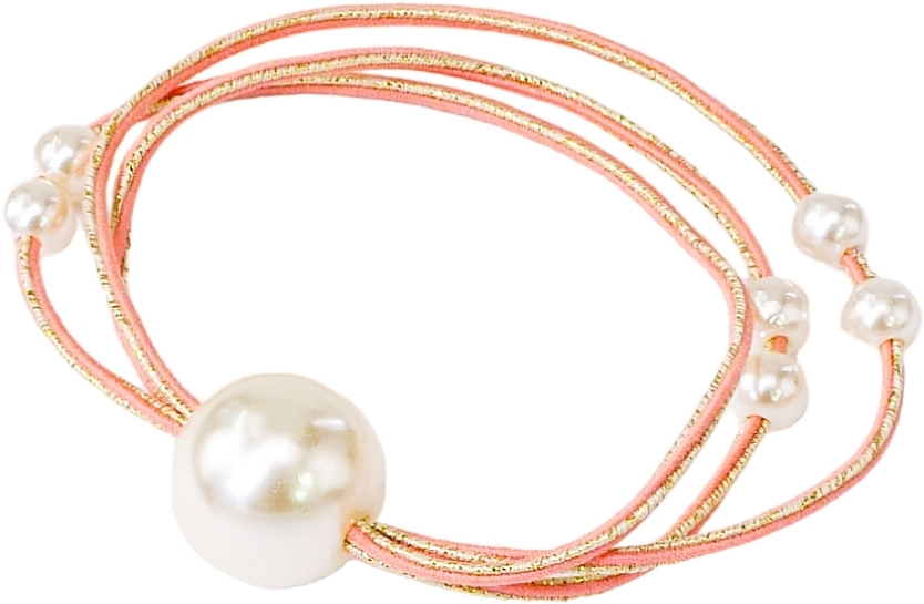 Haargummi mit Perlen rosa - Lolita Accessories — Bild N1