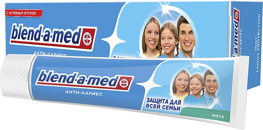 Anti-Karies Zahnpasta mit Fluorid - Blend-a-med Mint