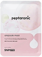 Düfte, Parfümerie und Kosmetik Feuchtigkeitsspendende, festigende Ampullenmaske mit Peptiden und Hyaluronsäure für alle Hauttypen - SNP Prep Peptaronic Ampoule Mask