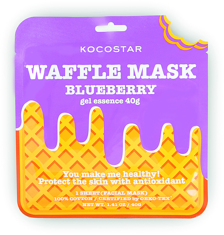 Gesichtspflegeset - Kocostar Waffle Mask Kit 5 (Tuchmasken 5x40g) — Bild N2