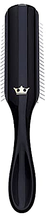 Haarbürste D3 schwarz mit goldener Krone - Denman Original Styler 7 Row Black With Gold Crown — Bild N3