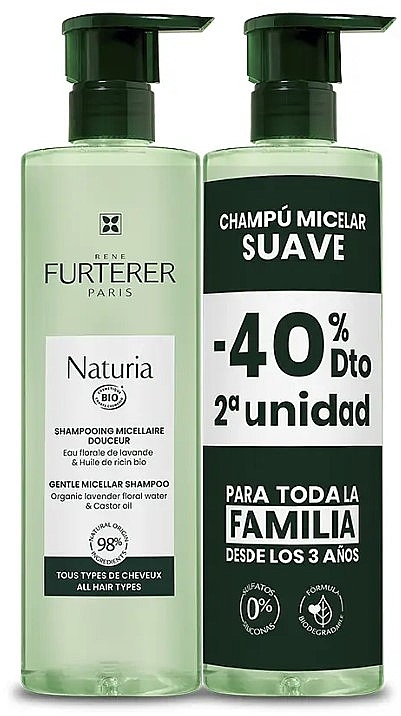 Nagellack-Set - Rene Furterer Naturia (shm/2x400ml) — Bild N1