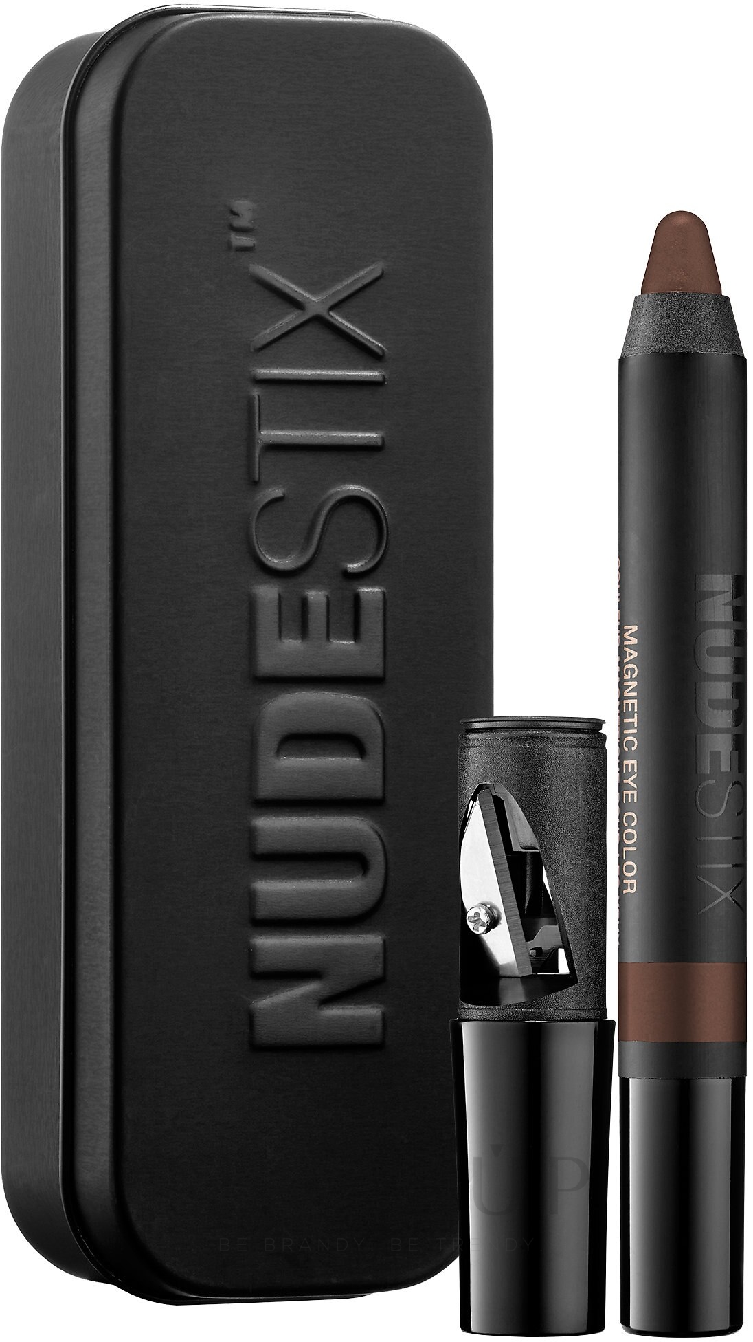 Lidschatten-Stift mit Anspitzer - Nudestix Magnetic Matte Eye Colour — Bild Chocolate