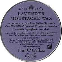 Schnurrbartwachs - Captain Fawcett Lavender Moustache Wax — Bild N2