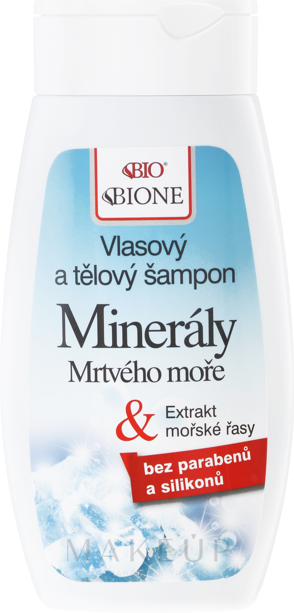 2in1 Shampoo und Duschgel mit Mineralien aus dem Toten Meer - Bione Cosmetics Dead Sea Minerals Hair And Body Shampoo — Foto 255 ml