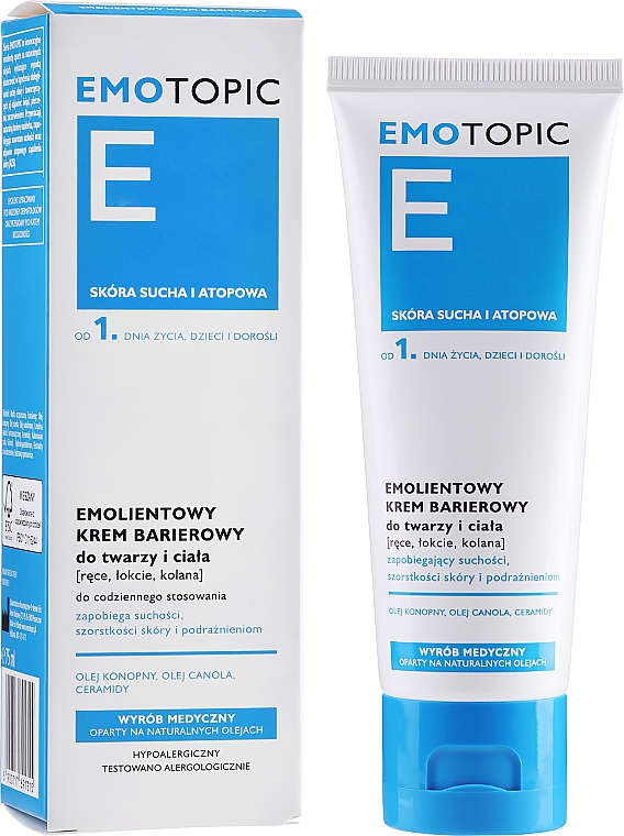 Weichmachende Schutzcreme für Gesicht und Körper - Pharmaceris E Emotopic Emollient Barrier Cream — Bild N2