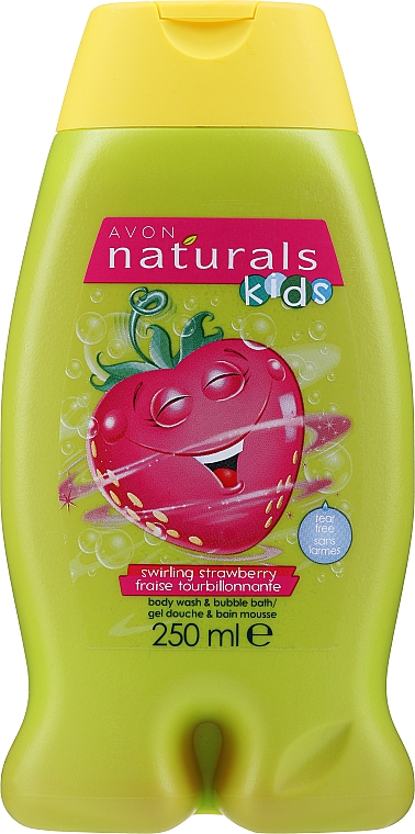 2in1 Duschgel und Badeschaum für Kinder mit Erdbeerduft - Avon Naturals — Bild N1