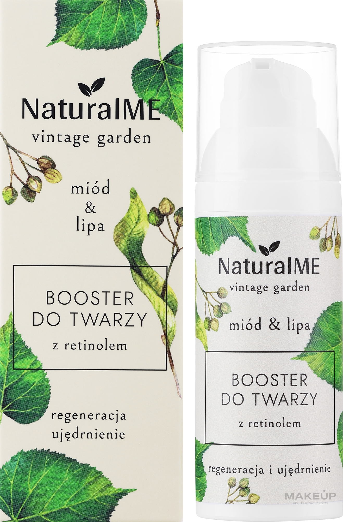 Gesichtsbooster mit Retinol - NaturalME Vintage Garden Honey & Linden Regeneration & Firming Booster With Retinol	 — Bild 50 ml