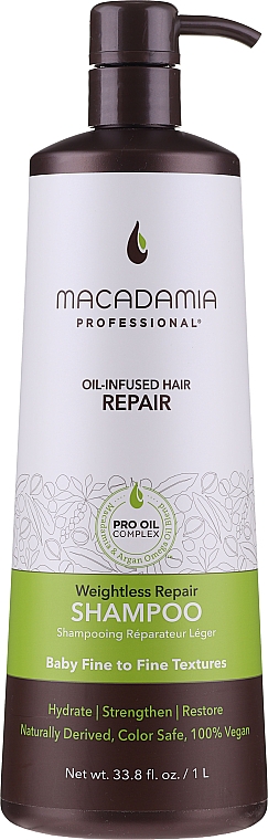 Regenerierendes Haarshampoo - Macadamia Professional Weightless Repair Shampoo — Bild N1
