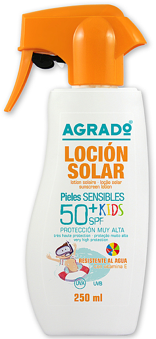 Sonnenschutzlotion für den Körper SPF50+ - Agrado Lotio Solar Kids SPF50+ — Bild N1