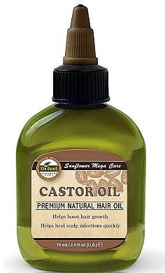 Natürliches Haaröl mit Rizinusöl - Difeel Sunflower Mega Care Castor Oil Premium Natural Hair Oil — Bild N1
