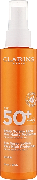 Sonnenschutzcreme für den Körper - Clarins Sun Spray Lotion Very High Protection SPF 50 — Bild N1