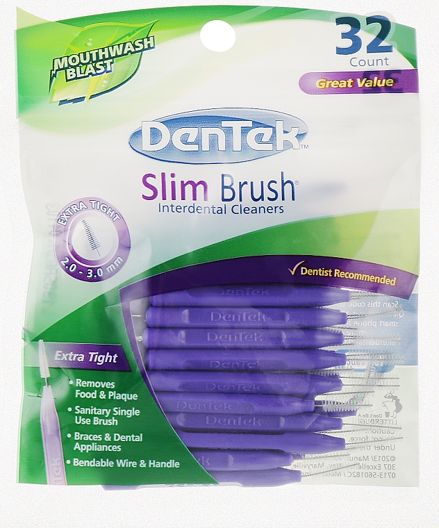 Interdentalbürsten - DenTek Slim Brush Cleaners Ultra Thin Tapered — Bild N5